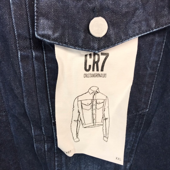 Cristiano CR7 Trucker Jacket Blue denim Jacket - Picture 3 of 5